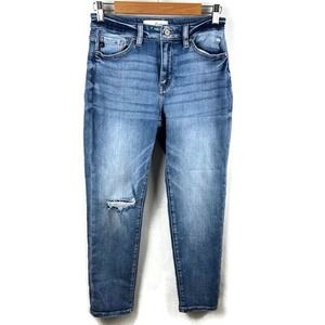 Kancan Jeans Women’s Size 26 Distressed Blue Pants Skinny Slim Stretch